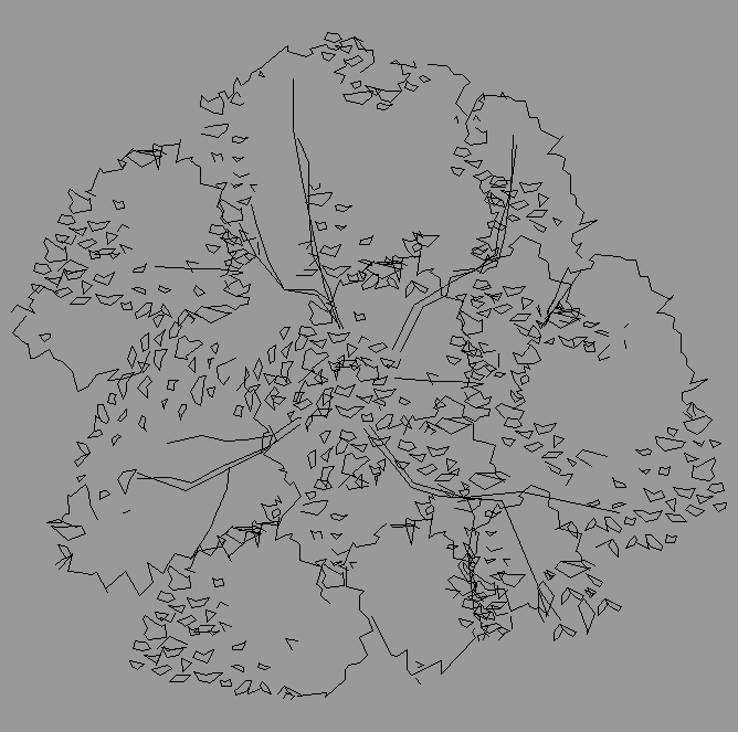 Bloque Autocad Vista de Árbol en Planta